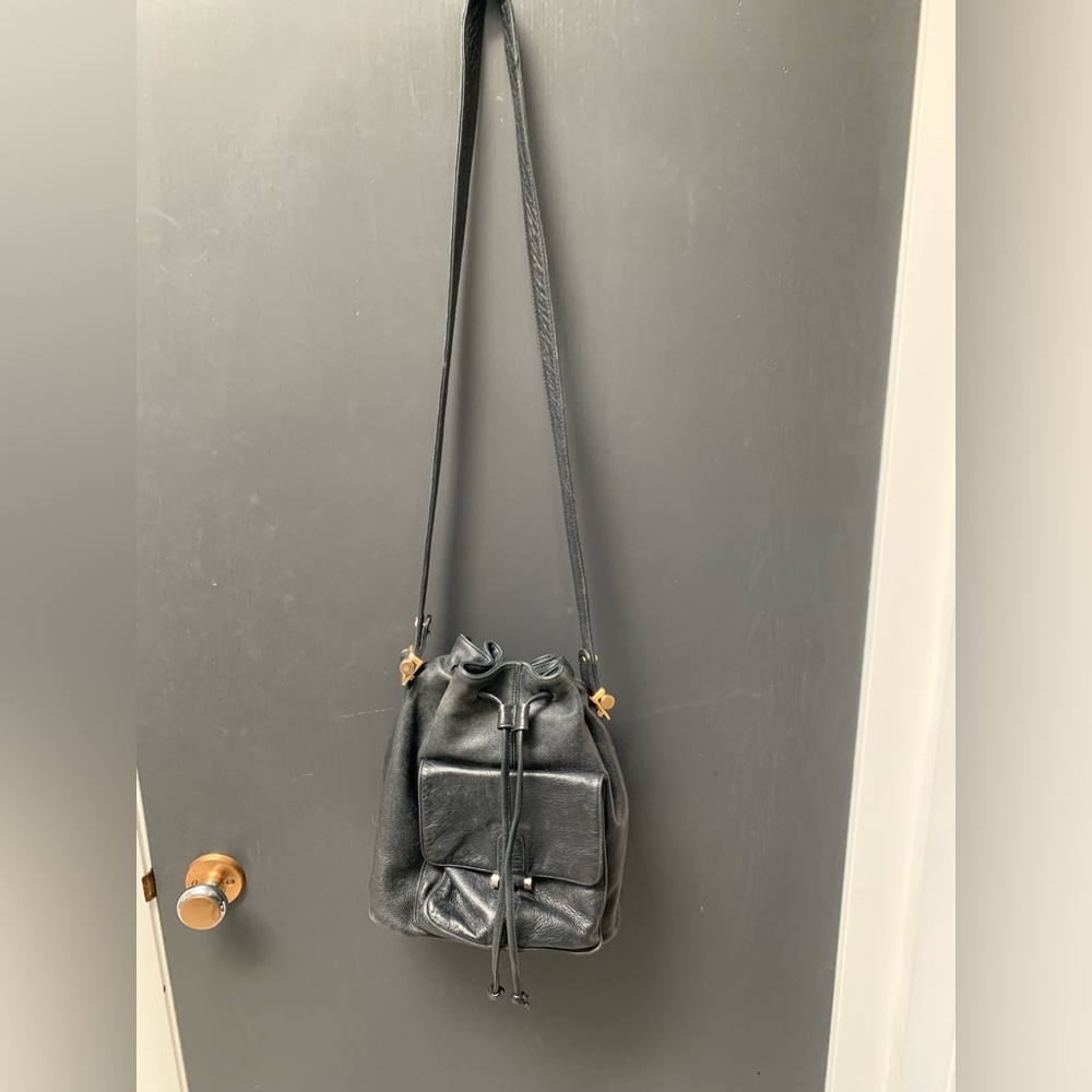 Americana by Sharif Leather Drawstring Purse